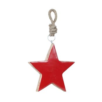 Pendentif étoile rouge