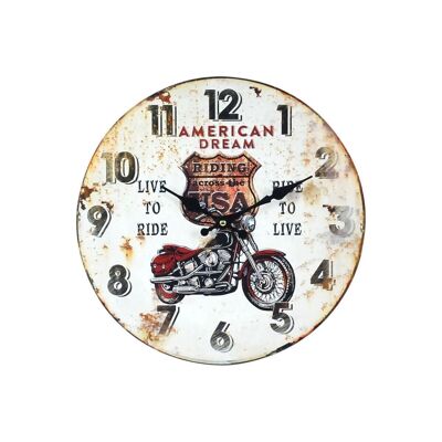 Horloge Murale Moto