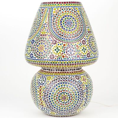 Jumbo Mosaic Mushroom Lamp