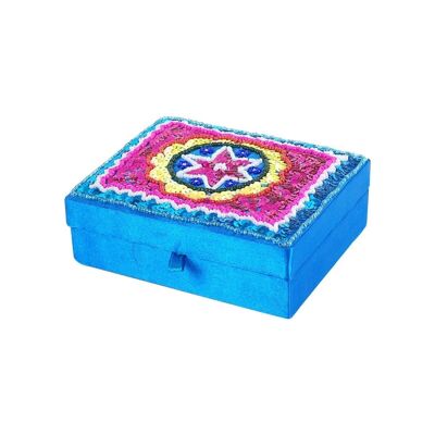 Jewelery Box Stones And Silk