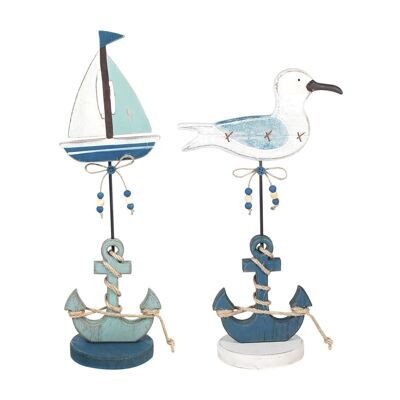 Anchor/Sailboat Ornament Set 2U