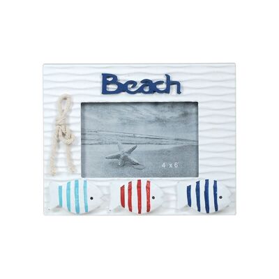 Beach Photo Frame With Fishes
