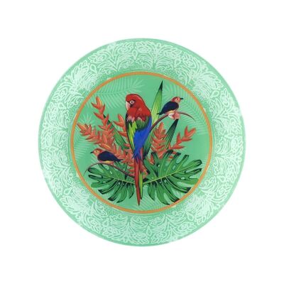 Parrot Round Plate