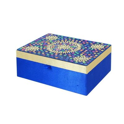 Silk Jewelry Box With Stones