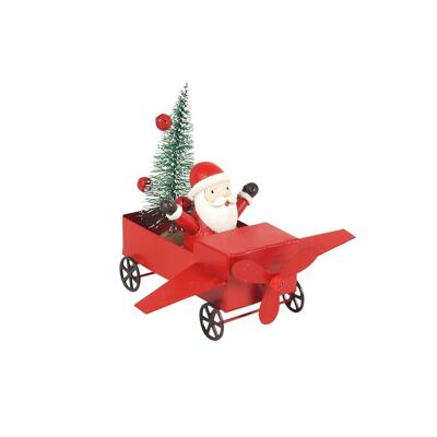 Weihnachtsmann-Flugzeug und Baum