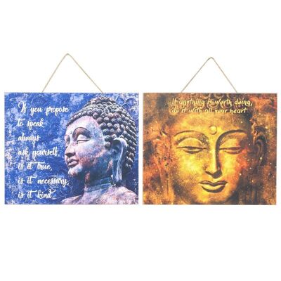Ensemble de plaques murales Bouddha 2 U
