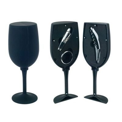 3-teiliges Weinglas