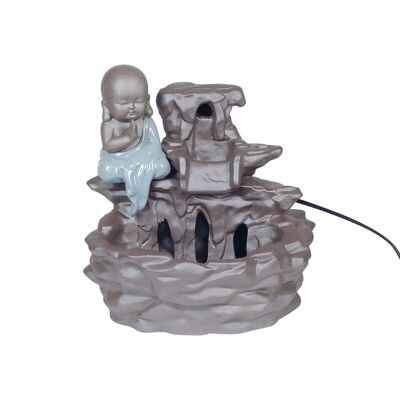 Keramik-Buddha-Brunnen