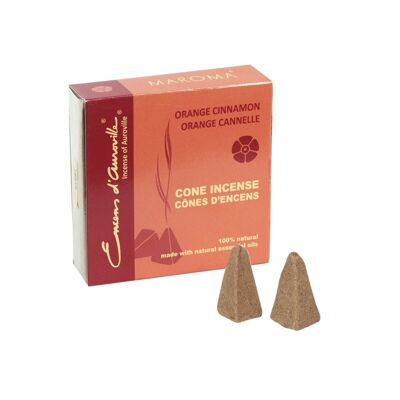 Cônes de boîte orange-cannelle