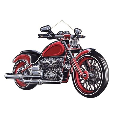 Plaque murale moto
