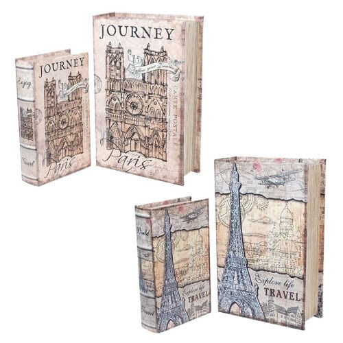 Caja Libro Torre Eiffel 4U