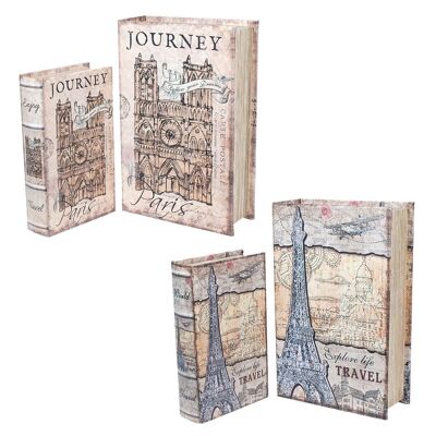 Caja Libro Torre Eiffel 4U