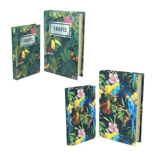 Caja Libro Tropical Set 4U