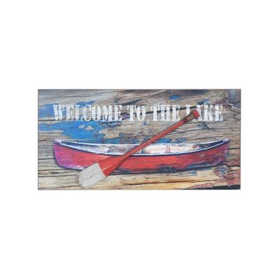 Plaque Murale Bateau Avec Rame