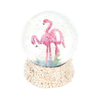 Boule d'eau flamant rose