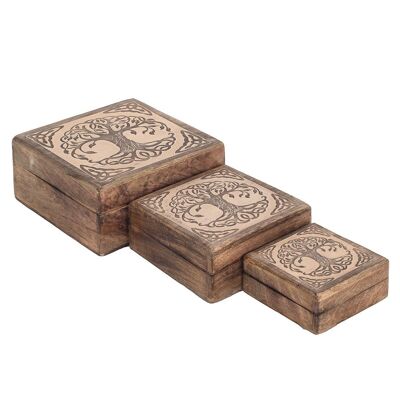 Square Jewelry Boxes Tree 3u