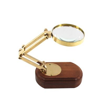 Wooden Base Magnifying Glass