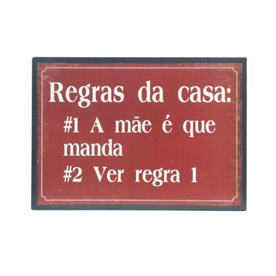 Piatti da parete Regras Da Casa