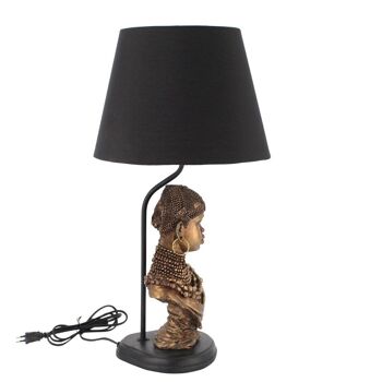 Lampe avec Figure Africaine 4