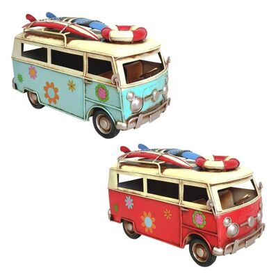 Figura Coche Camper Playa 2 Unidades