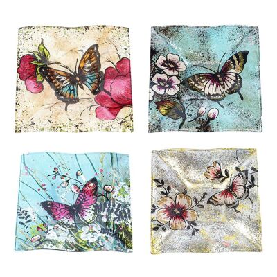 Square plate butterflies 4 Units