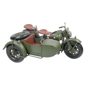 Moto side-car militaire