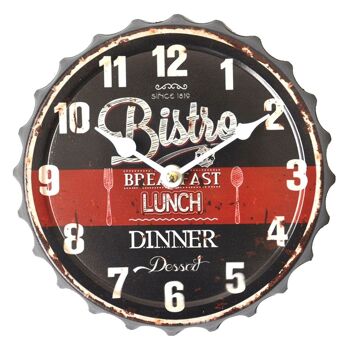 Horloge murale bistrot