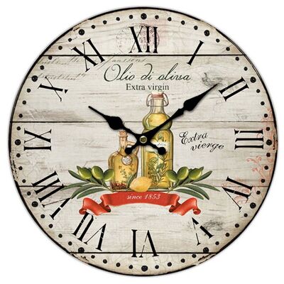 Horloge murale à l'huile de cuisine