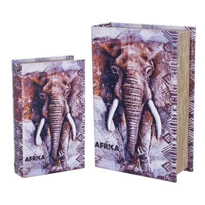 Caja Libro Elefante 2 Unidades