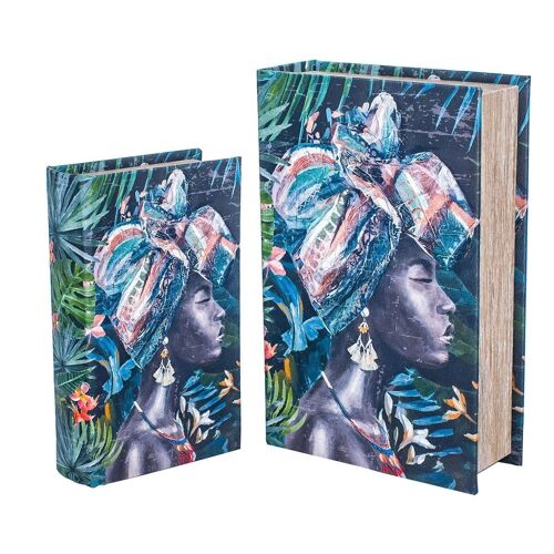 Caja libro Africana 2 Unidades