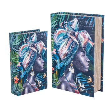 Coffret livre africain 2 Unités