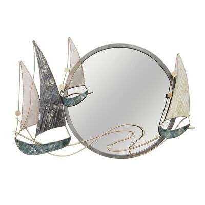 Spiegel mit Segelbooten