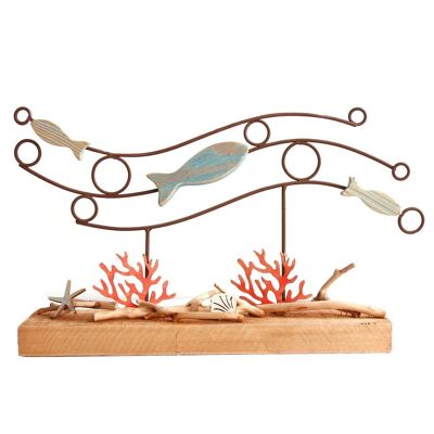 Ornamento di mare con pesce