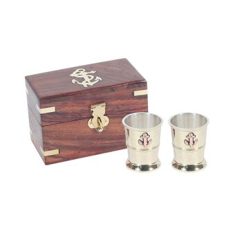 Coffret marinière verres à liqueur