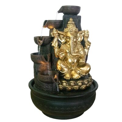 ganesha fountain with light