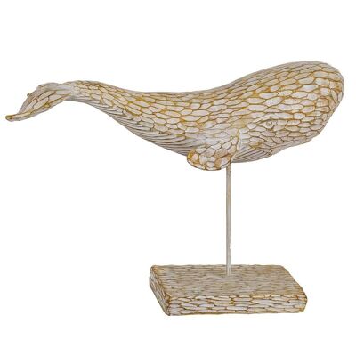 Figurine baleine avec socle