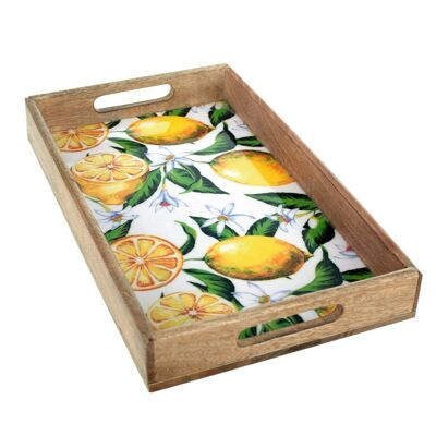 Rectangular tray lemons