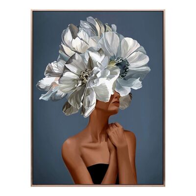 Painting Woman Flowers Head
