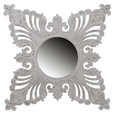 Embossed wall mirror