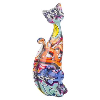 Figurine de chat graffiti