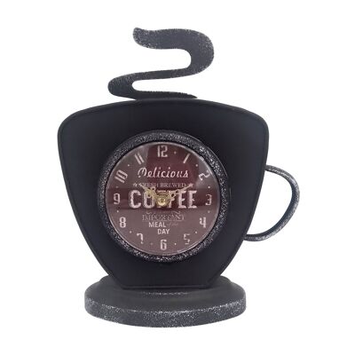Tasse Kaffee Vintage Uhr