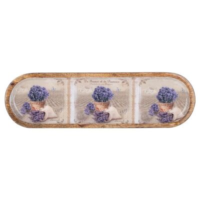 lavender oval plate