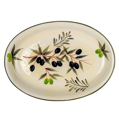 oval plate olives