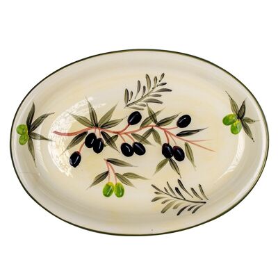 assiette ovale olives