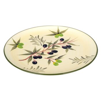 Assiette ronde aux olives 2