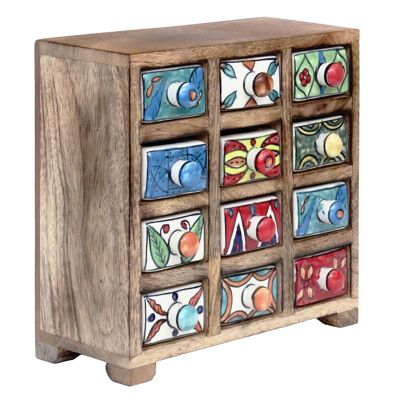 Spice Rack with 12 Drawers