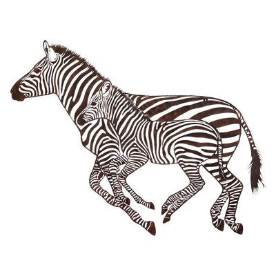 Zebra-Wand-Dekor