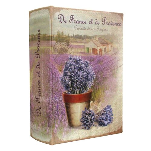 Caja Libro Lavanda