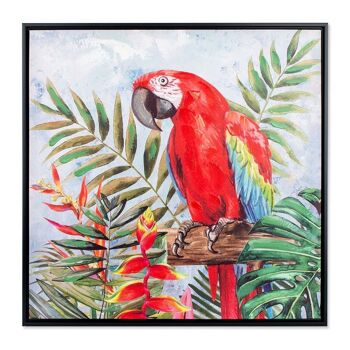 Peinture oiseau perroquet 1