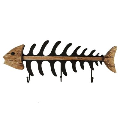 Herringbone fish hanger 3 knobs